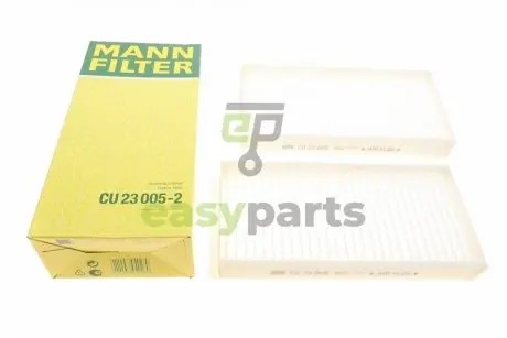 Фільтр салону BMW 2 (F44/F45/F46) 14-16/X1 (F48) 15-16/i3 (I01)/Mini Mini III 13-16 (к-кт 2 шт) MANN CU 23005-2