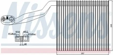 Випарювач кондиціонера NISSENS 92294