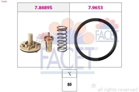 Термостат, охлаждающая жидкость FACET 7.8689