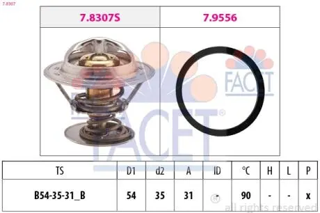 Термостат, охолоджуюча рідина FACET 7.8307
