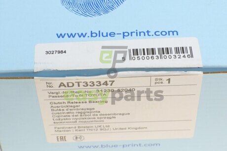 Підшипник вижимний Citroen C1/Peugeot 107 05-14 BLUE PRINT ADT33347