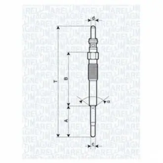 Свеча накаливания MAGNETI MARELLI 062900080304