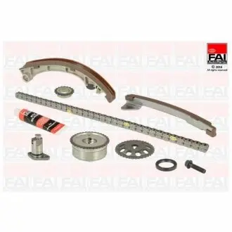 К-кт ланцюга приводу ГРМ TOYOTA COROLLA (E11, E12) 1.4/1.6 00-07, AVENSIS 1.6/1.8 00-08 FAI TCK59VVT