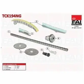 К-кт цепи ГРМ верхний ГРМ CITROEN JUMPER 3.0HDi 06- FIAT DUCATO 3.0HDi 10- IVECO DAILY III 04-06 FAI TCK194NG