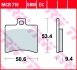 Тормозные колодки TRW MCB710 (фото 2)