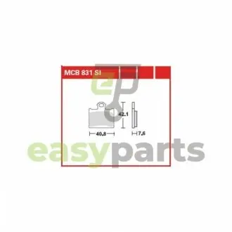 Фото тормозные колодки TRW MCB831SI Тормозные колодки TRW MCB831SI