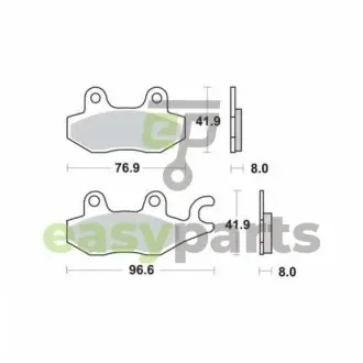 Фото тормозные колодки TRW MCB615SI Тормозные колодки TRW MCB615SI
