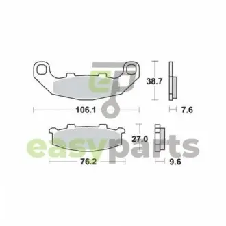 Фото тормозные колодки TRW MCB586 Тормозные колодки TRW MCB586
