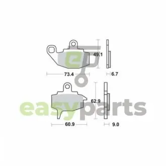 Фото тормозные колодки TRW MCB573 Тормозные колодки TRW MCB573