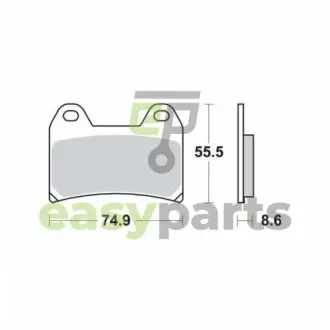 Фото тормозные колодки TRW MCB683 Тормозные колодки TRW MCB683