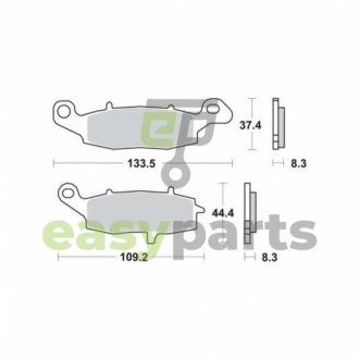 Тормозные колодки TRW MCB682