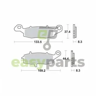 Фото тормозные колодки TRW MCB681 Тормозные колодки TRW MCB681