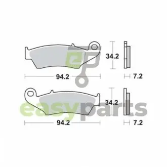 Фото тормозные колодки TRW MCB669SI Тормозные колодки TRW MCB669SI