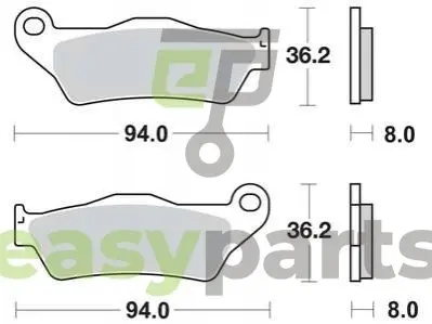 Фото тормозные колодки TRW MCB648 Тормозные колодки TRW MCB648