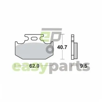 Фото тормозные колодки TRW MCB625SI Тормозные колодки TRW MCB625SI