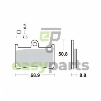 Фото тормозные колодки TRW MCB611 Тормозные колодки TRW MCB611
