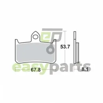 Фото тормозные колодки TRW MCB593 Тормозные колодки TRW MCB593