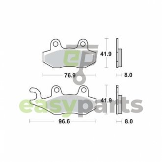 Тормозные колодки TRW MCB582