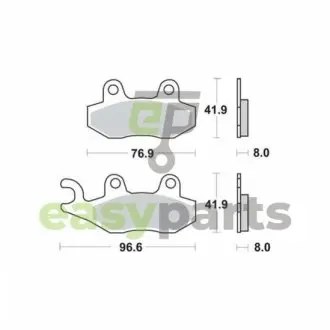 Фото тормозные колодки TRW MCB582 Тормозные колодки TRW MCB582