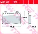 Тормозные колодки TRW MCB559 (фото 2)