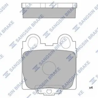 Колодки тормозные дисковые Hi-Q (SANGSIN) SP1554