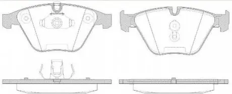 Гальмівнi колодки дисковi перед. BMW 5(E60) 03-/7 (E65/E66) 3.0-6.0 02- REMSA 0857.50