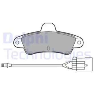 Гальмівна колодка Delphi LP853