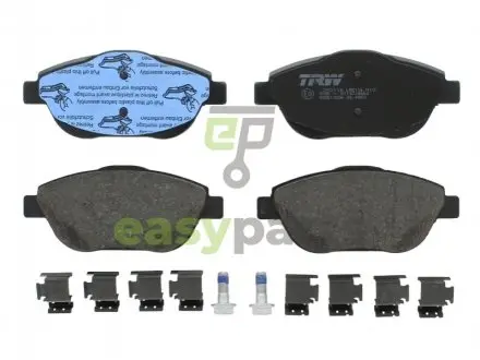 Гальмівні колодки дискові CITROEN C3/DS3 "F "11>> TRW GDB1926