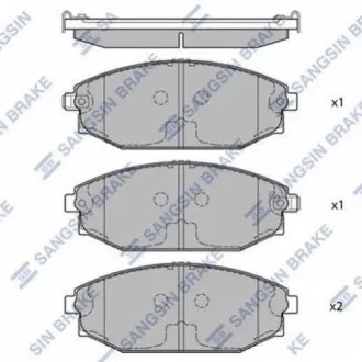 Гальмівна колодка Hi-Q (SANGSIN) SP1053