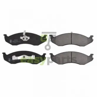 Колодки гальмівні (передні) Jeep Cherokee/Grand Cherokee 83-01/Wrangler 86-10/Kia Carnival 99-01 BLUE PRINT ADG04229