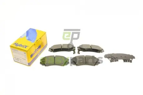 Колодки гальмівні (передні) Hyundai Sonata/Elantra 01-11/ix20 10-/Tucson/Kia Sportage/Carens 04- Metelli 22-0503-0