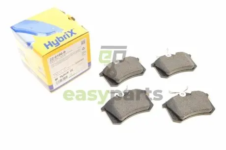 Колодки гальмівні (задні) VW Golf II/III/Passat B2/B3/B4 84-99/Polo 95-01/Peugeot 405 87-97 Metelli 22-0100-0