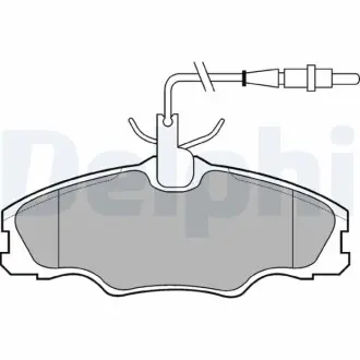 Гальмiвнi колодки дисковi Delphi LP985