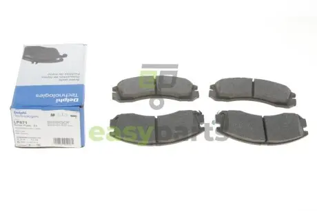Колодки гальмівні (передні) Citroen C-Crosser 07-/Mitsubishi Outlander/Pajero 98-/Lancer/L400 94-03 Delphi LP871