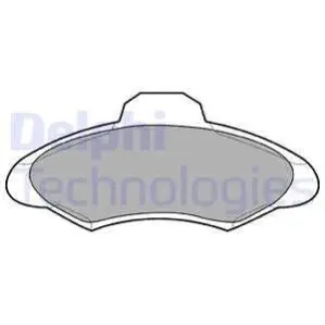Гальмiвнi колодки дисковi Delphi LP673