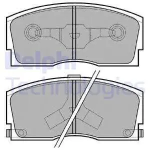 Гальмiвнi колодки дисковi Delphi LP626