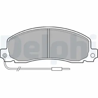 RENAULT гальмівні колодки передн.Trafic 1.4/2.5DOpel Arena 1,9/2,5D 84- Delphi LP504
