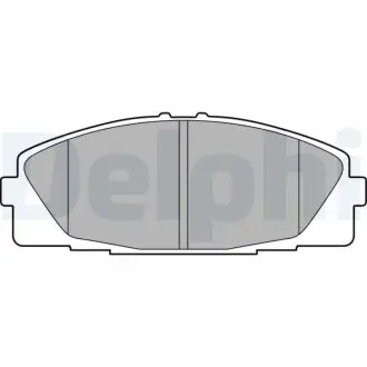 Комплект гальмівних колодок з 4 шт. дисків Delphi LP2473