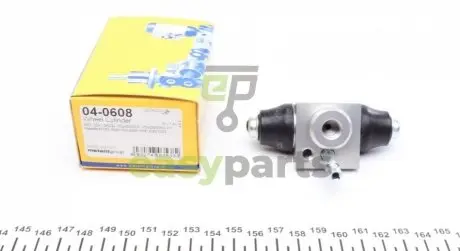 Циліндр гальмівний (задній) Audi 80/100/VW Golf 74-98/Polo 75-12/Seat Ibiza 93-09/Skoda Citigo 11-19 Metelli 04-0608