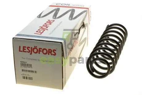 Пружина (задня) VW Polo III 1.7-1.9SDI/1.0-1.6 94-99 (хетчбек) (шассі до -6N-Y-050000) LESJOFORS 4295017