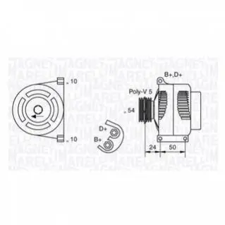 Генератор MAGNETI MARELLI 063377027010