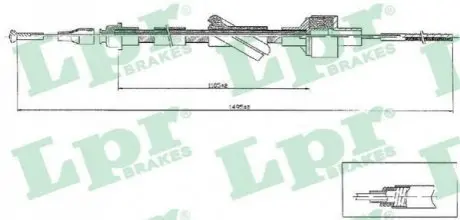 Тросик зчеплення LPR C0103C