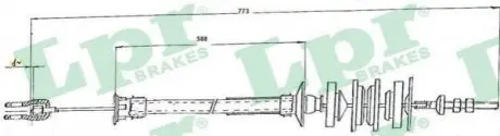 Трос зчеплення LPR C0167C