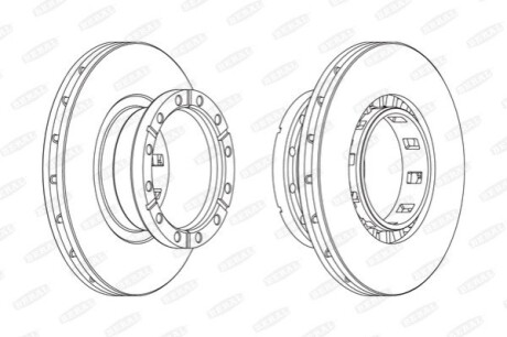 Гальмівний диск BERAL BCR318A