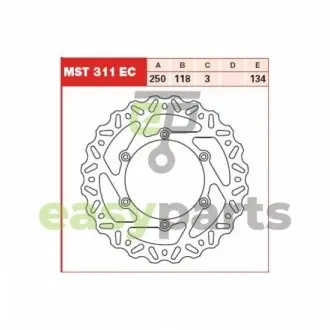 Фото тормозной диск TRW MST311EC Тормозной диск TRW MST311EC