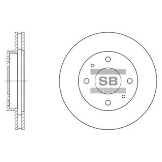Тормозной диск Hi-Q (SANGSIN) SD4302