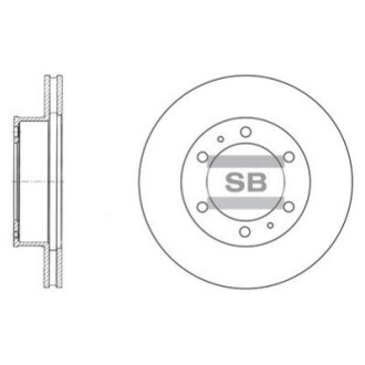 Тормозной диск Hi-Q (SANGSIN) SD4011