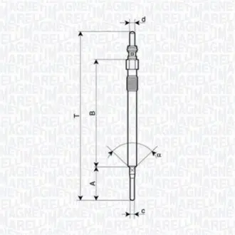 Свічка розжарення MAGNETI MARELLI 062900141304