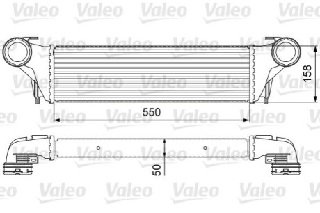 Радіатор інтеркулера BMW X5 (E53) 3.0D 03-06 Valeo 818618