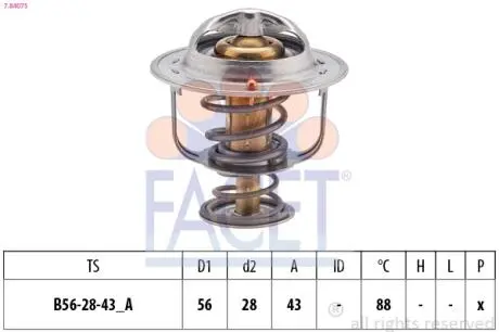 Термостат FACET 7.8407S (фото 1)